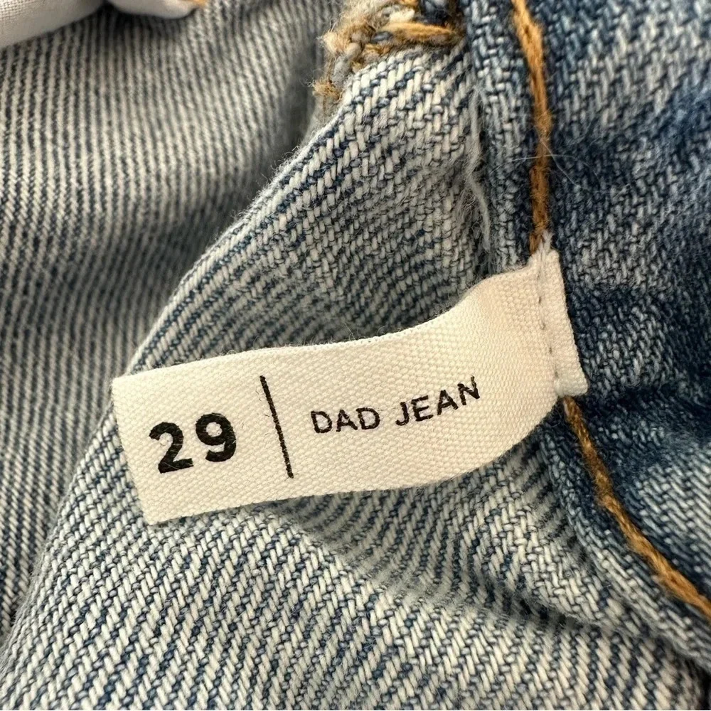 Pacsun size 29 The Dad Jean Patched Jeans 100% Cotton Button‎ Fly High Waisted